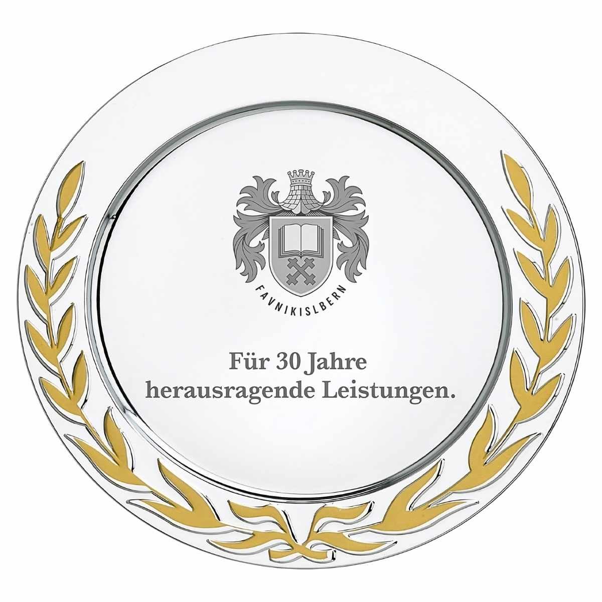 Ehrenteller Gold – Produktbild