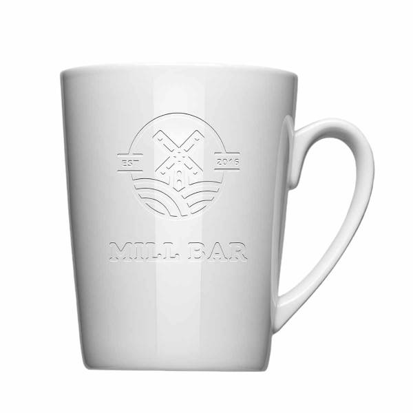 Porzellan-Tasse mit Gravur