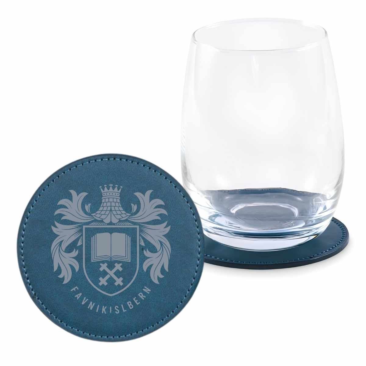 Gesteppter PU-Untersetzer