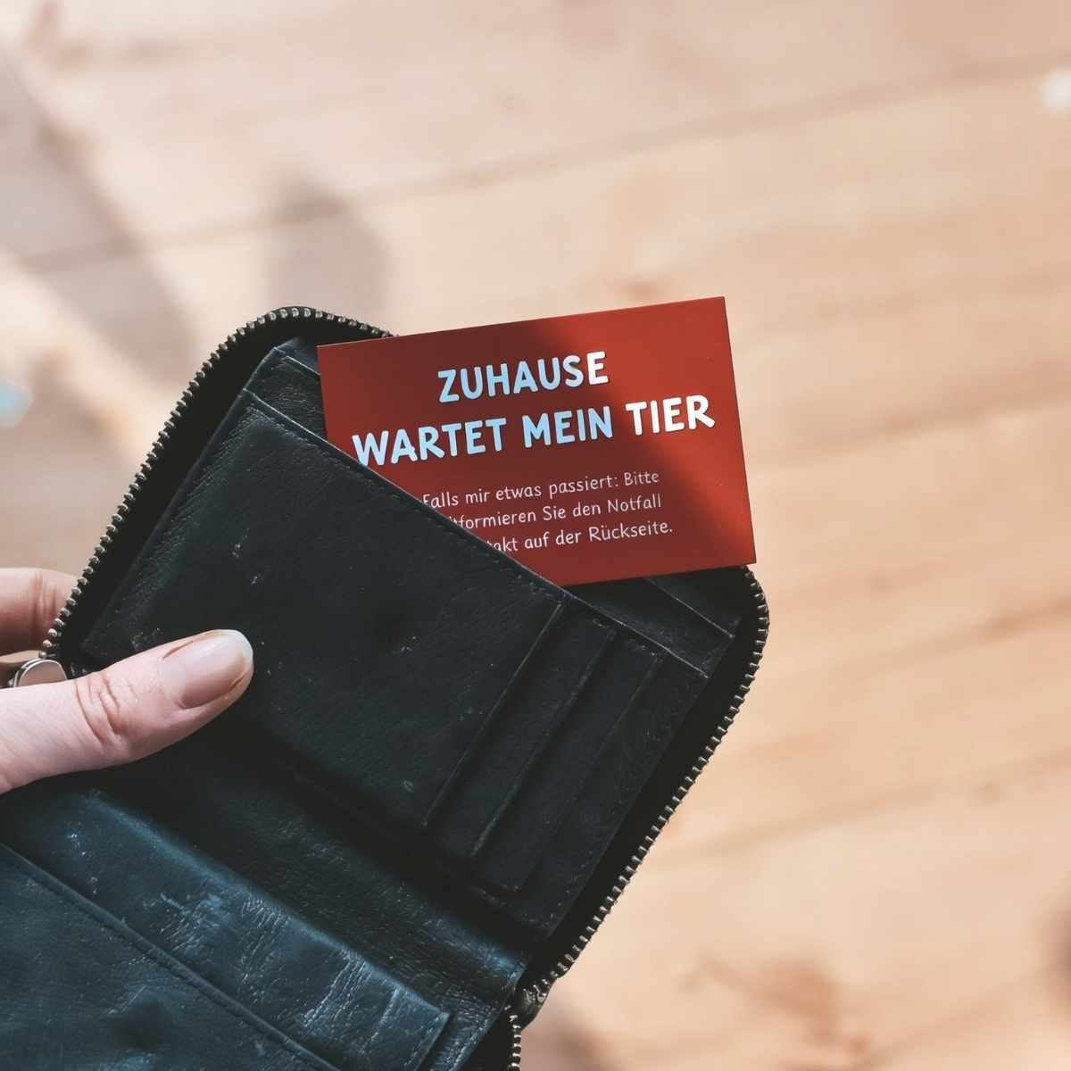 Notfallkarte „Mein Tier braucht Hilfe“